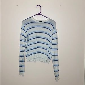 Blue striped sweater